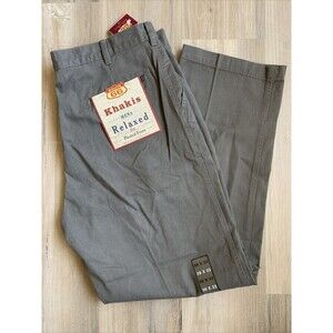 NWT Vintage Route 66 Pants 38x32 Light Brown Y2K Mens Cotton Pleated Front NEW